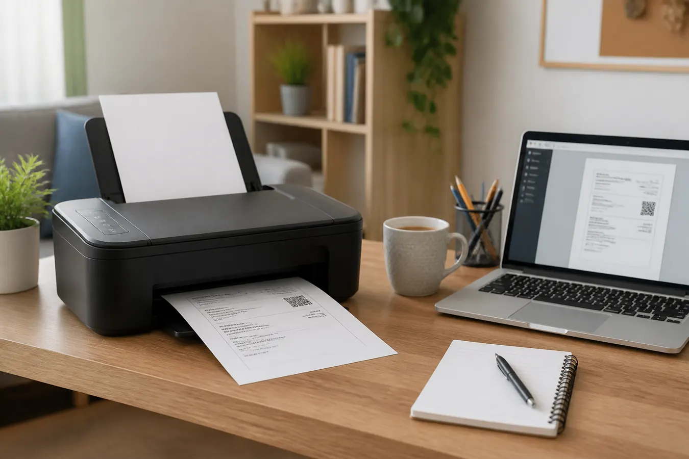 Impresora en casa para obtener e imprimir un documento