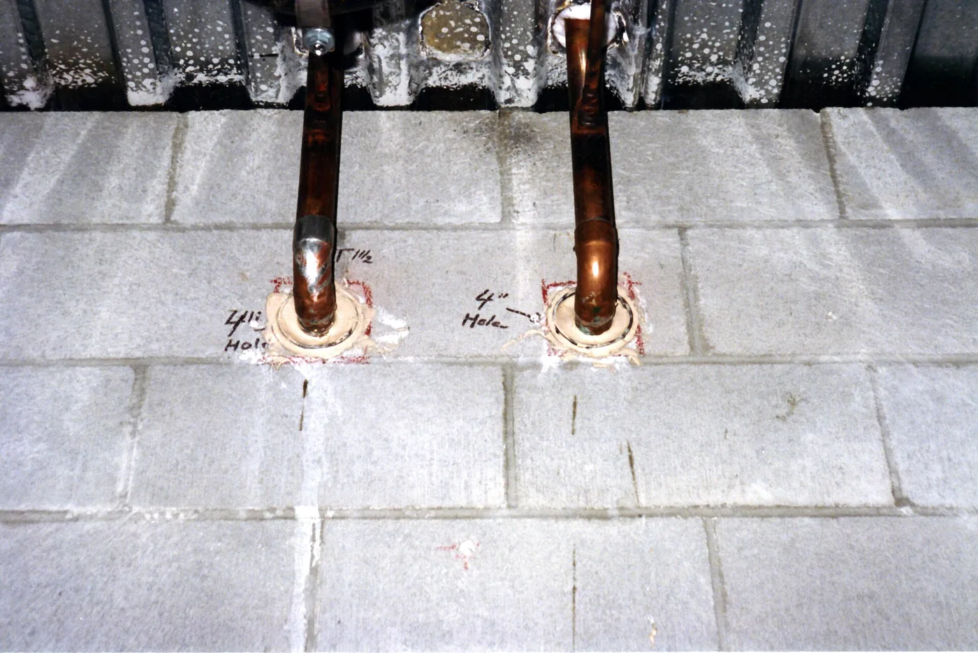 Tuberías de una instalación de agua en la vivienda